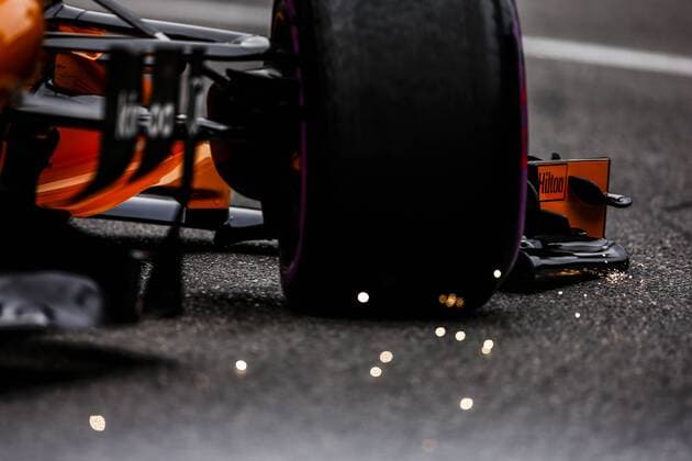 May 27, 2018 - Montecarlo, Monaco - 14 Fernando Alonso from Spain with McLaren Renault MCL33 sparks during the Race of Monaco Formula One Grand Prix at Monaco on 27th of May, 2018 in Montecarlo, Monaco. F1 Grand Prix of Monaco  - ZUMAn230 20180527_zaa_n230_809 Copyright: xXavierxBonillax