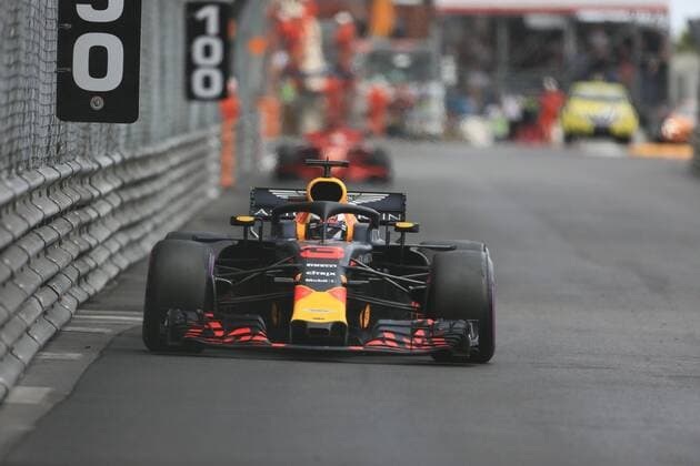 27th May 2018, Circuit de Monaco, Monaco, Monte Carlo; Monaco Formula 1 Grand Prix, race day; Aston Martin Red Bull Racing TAG Heuer; Daniel Ricciardo  ActionPlus12029979 Octane