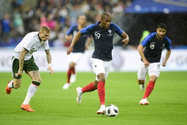 Djibril Sidibe (Fra) FOOTBALL : echauffement - France vs Eire - Match Amical - 28 05 2018 JBAutissier Panoramic 