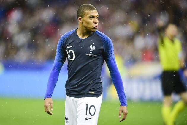 Kylian Mbappe (Fra) FOOTBALL : echauffement - France vs Eire - Match Amical - 28 05 2018 JBAutissier Panoramic 