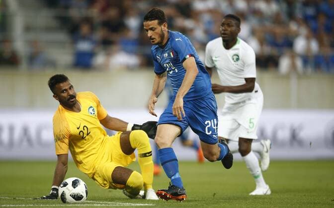 Photo Spada - LaPresse May 28 , 2018 St. Gallus ( Switzerland ) Friendly match Italy vs Saudi Arabia " Kybunpark " Stadium In the pic: florenzi  Copyright: xSpada LaPressex