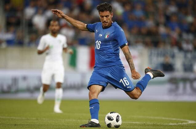 Photo Spada - LaPresse May 28 , 2018 St. Gallus ( Switzerland ) Friendly match Italy vs Saudi Arabia " Kybunpark " Stadium In the pic: Pellegrini  Copyright: xSpada LaPressex
