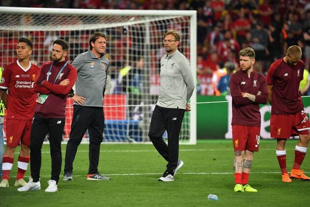 Juergen KLOPP (Trainer Liverpool), Enttaeuschung, Frust,enttaeuscht, frustriert,niedergeschlagen nach Spielende, Fussball Champions League Finale 2018 Real Madrid-FC Liverpool 3-1, Saison2017 18, am 26.05.2018, Stadion NSK Olimpiyskyi