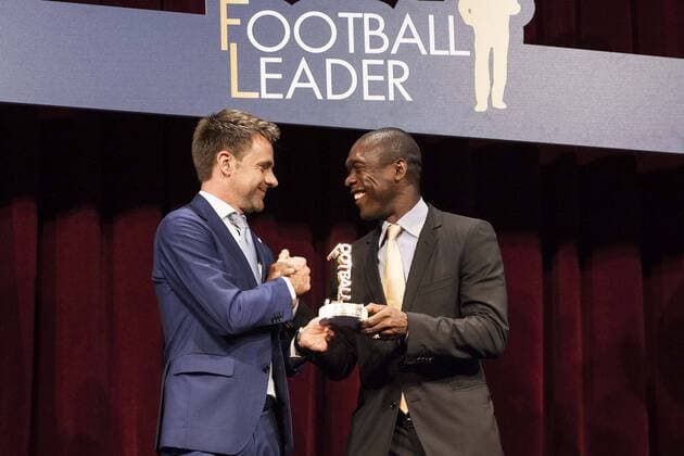 May 28, 2018 - Naples, Italy - referee Nicola Rizzoli player football Seedorf Clarence Event International Award Football Leader 2018, location Hotel Royal Continetal in Naples, May 28,2018 Award Football Leader 2018  - ZUMAn230 20180528_zaa_n230_762 Copyright: xPaoloxManzox