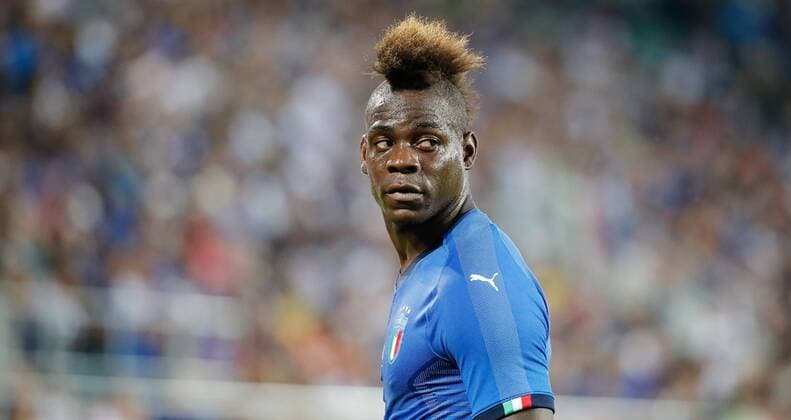 Bilder des Tages - SPORT 28.05.2018 Kybunpark St.Gallen , SCHWEIZ , Saison 2017 2018 Herren Fussball Länderspiel Saudi Arabien - Italien Mario Balotelli (Italien)