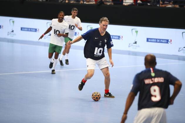 Laurent Blanc FOOTBALL : France 98 vs Academie United - 10ans Academie Bernard Diomede - 29 05 2018 GwendolineLeGoff Panoramic 