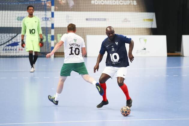 Lilian Thuram FOOTBALL : France 98 vs Academie United - 10ans Academie Bernard Diomede - 29 05 2018 GwendolineLeGoff Panoramic 
