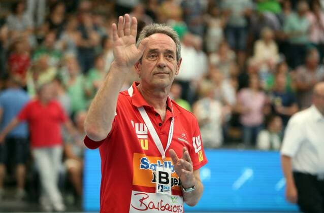 Frisch Auf Göppingen - TSV GWD Minden Deutschland, Göppingen, 27.05.2018, Handball, DKB Bundesliga, Saison 2017 2018, Frisch Auf Göppingen - TSV GWD Minden: Rolf Brack (Trainer Frisch Auf Göppingen).
