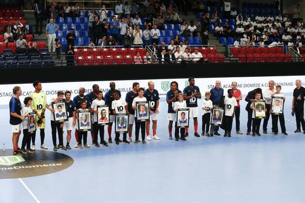 Equipe France 98 FOOTBALL : France 98 vs Academie United - 10ans Academie Bernard Diomede - 29 05 2018 GwendolineLeGoff Panoramic 