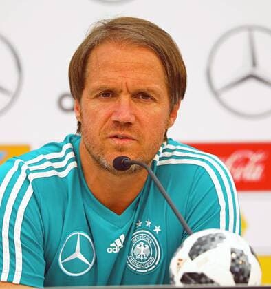 Assistenztrainer Thomas Schneider (Deutschland Germany) - 29.05.2018: Pressekonferenz der Deutschen Nationalmannschaft zur WM-Vorbereitung in der Sportzone Rungg in Eppan Südtirol