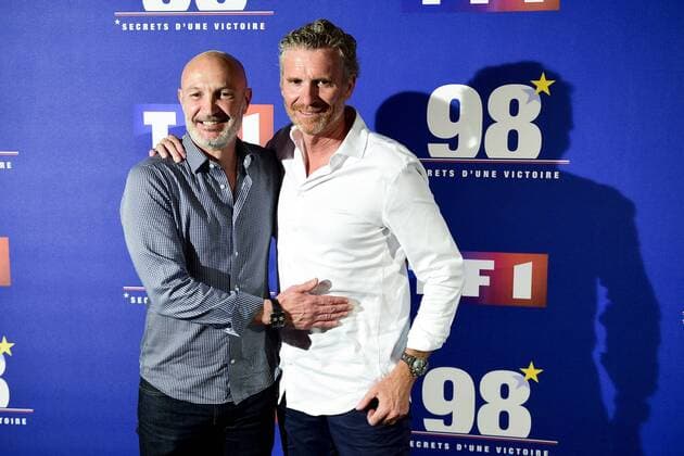 Laurent Blanc et Denis Brogniart CELEBRITES : Avant Premiere 98 Secrets d une victoire - Paris - 30 05 2018 JBAutissier Panoramic 