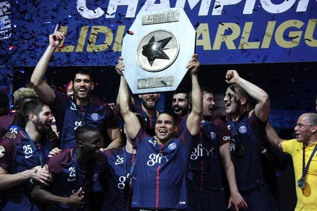 Daniel Narcisse (Paris) HANDBALL : Lidl Starligue - 26eme journee - Paris Saint-Germain HB vs Chambery Savoie HB - 31 05 2018 KevinDomas Panoramic 