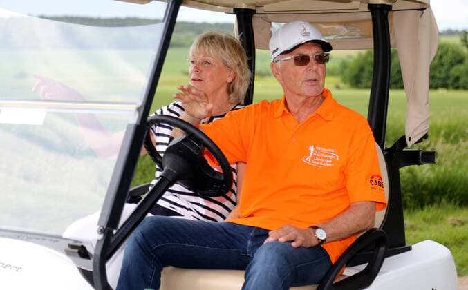 12. Thüringer Charity Open Mühlberg 01.06.2018 , Mühlberg, 12. Thüringer Charity Open im Bild: Franz Beckenbauer