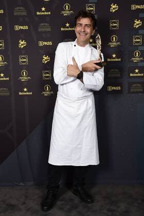 Yannick Alleno - chef HANDBALL : Ceremonie des trophees des champions LNH 2018 - Paris - 01 06 2018 JBAutissier Panoramic 