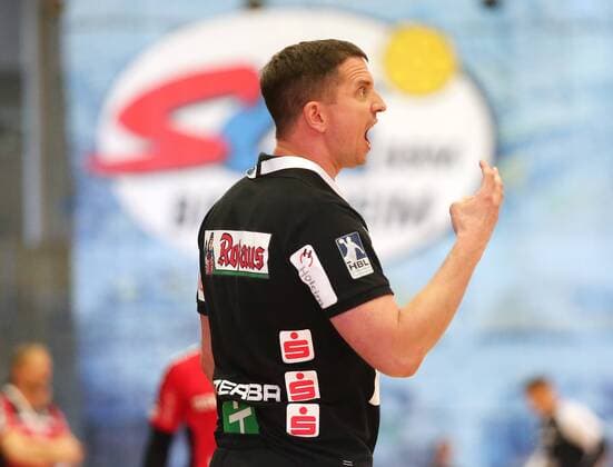BAU 02.06.2018 Bietigheim Handball SG BBM Bietigheim vs. HBW Balingen-Weilstetten, Trainer Jens Bürkler (Balingen)
