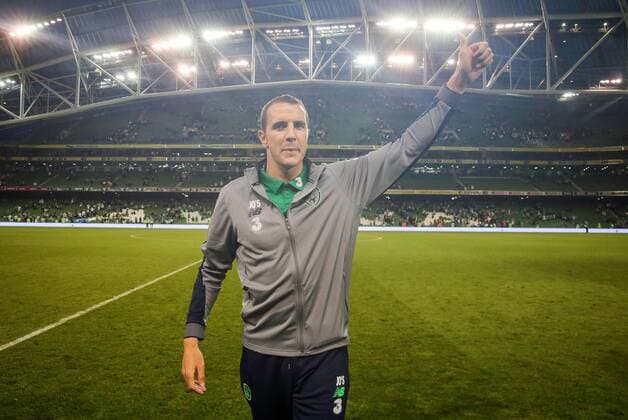 International Friendly Länderspiel Aviva Stadium, Dublin 2 6 2018 Republic of Ireland vs USA Ireland s John O™Shea waves to the crowd as he leaves Aviva John O™Shea waves to the crowd as he leaves Aviva 2 6 2018  Copyright: x©INPHO RyanxByrnex GARY4342