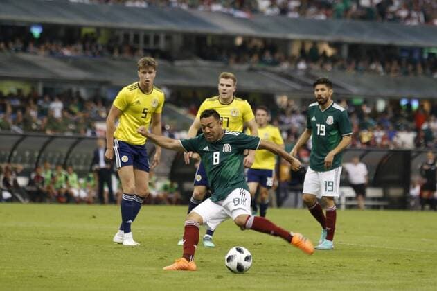 Bilder des Tages - SPORT WM 2018, Testspiel, Mexiko - Schottland June 2, 2018 - EUM20180602DEP28.JPG.CIUDAD DE MEXICO. SoccerFutbol-Mexico-Escocia.- Aspectos generales del partido de despedida de la Seleccion Mexicana contra Escocia, previo al Mundial Rusia 2018. En la justa amistosa el marcador quedo 1-0, favor el Tricolor, gracias a un gol de Giovani dos Santos, este 2 de junio de 2018, en el Estadio Azteca. Foto: Agencia EL UNIVERSALAgustin SalinasEELG Latin News: June 2, 2018 Copyright: xElxUniversalx