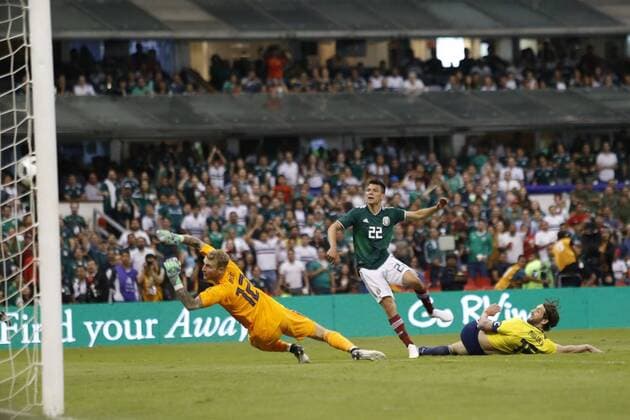 WM 2018, Testspiel, Mexiko - Schottland June 2, 2018 - EUM20180602DEP34.JPG.CIUDAD DE MEXICO. SoccerFutbol-Mexico-Escocia.- Aspectos generales del partido de despedida de la Seleccion Mexicana contra Escocia, previo al Mundial Rusia 2018. En la justa amistosa el marcador quedo 1-0, favor el Tricolor, gracias a un gol de Giovani dos Santos, este 2 de junio de 2018, en el Estadio Azteca. Foto: Agencia EL UNIVERSALAgustin SalinasEELG Latin News: June 2, 2018 Copyright: xElxUniversalx
