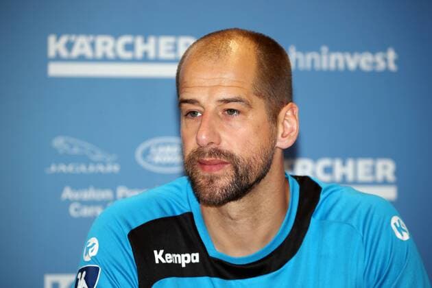 TVB Stuttgart Pressekonferenz Deutschland, Stuttgart, 03.06.2018, Handball, DKB Bundesliga, Saison 2017 2018, TVB Stuttgart Pressekonferenz: Jürgen Schweikhardt (alter und neuer Trainer).