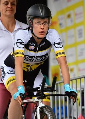 03.06.2018 --- Damen Radsport --- Lotto Thüringen Ladies Tour 2018 --- 7. Etappe --- Schmölln: Einzelzeitfahren ---- Pro Cycling Women --- Stage 7 individual time trial of the Lotto Thüringen Ladies Tour in Schmölln, Germany on 03 June 2018 --- Kathrin Hammes kurz vor dem Start zum Einzelzeitfahren. --- Foto: isslerimages --- Lotto Thüringen Ladies Tour 2018 --- 7. Etappe Stage 7