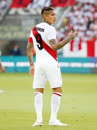 03.06.2018 Kybunpark St.Gallen , SCHWEIZ , Saison 2017 2018 Fussball Länderspiel Saudi - Arabien vs. Peru Paolo Guerrero (Peru)