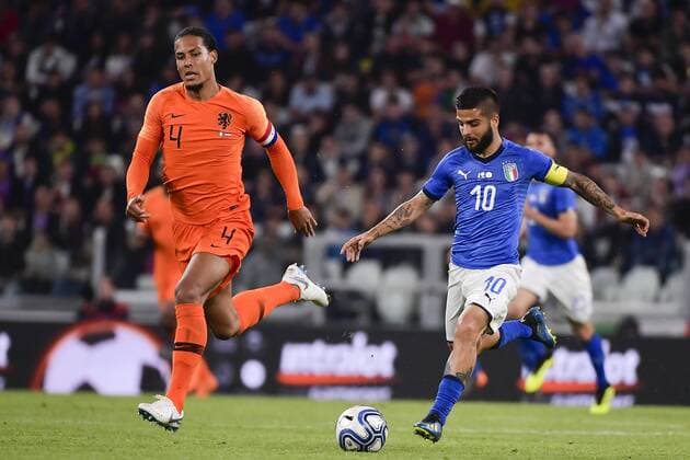 Photo LaPresse - Marco Alpozzi June 4, 2018 Turin ( Italy ) Italy vs Netherlands - friendly match - Allianz Arena Stadium of Turin. in the pic: Lorenzo Insigne (Italy)  Copyright: xLaPresse MarcoxAlpozzix