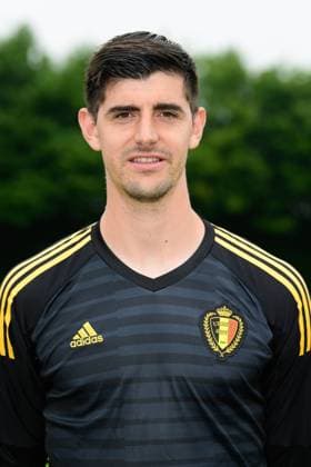 WM 2018, Fototermin Nationalteam Belgien Belgium s goalkeeper Thibaut Courtois poses for the photographer during the official team photo of the Belgian national soccer team Red Devils, Tuesday 05 June 2018, in Tubize. The Red Devils started their preparations for the upcoming FIFA World Cup WM Weltmeisterschaft Fussball 2018 in Russia. POOLxNICOxVEREECKEN  x05359578x