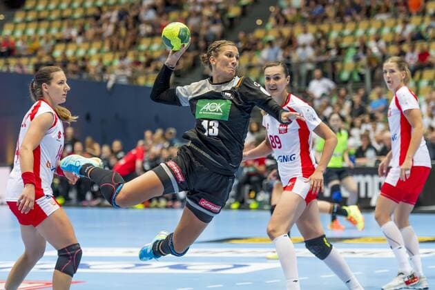 GER, Handball Laenderpiel Damen, Deutschland vs Polen 06.06.2018, Olympiahalle , Muenchen, GER, Handball Laenderpiel Damen, Deutschland vs Polen, im Bild Julia Behnke (Deutschland 13)