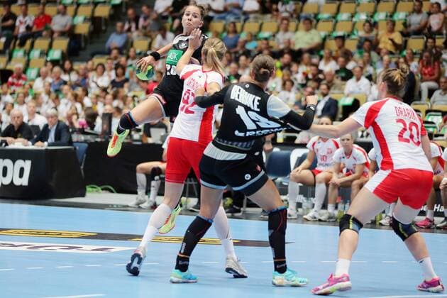 Emily Boelk (GER) waehrend dem Laenderspiel der Handball Frauen zwischen Deutschland und Polen am 06.06.18 in der Olympiahalle Muenchen. Testspiel, Handball Frauen Deutschland - Polen Muenchen Copyright: xEIBNER MarcelxEngelbrechtx EP_MET