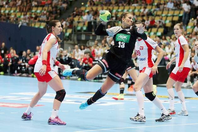 Julia Behnke (GER) waehrend dem Laenderspiel der Handball Frauen zwischen Deutschland und Polen am 06.06.18 in der Olympiahalle Muenchen. Testspiel, Handball Frauen Deutschland - Polen Muenchen Copyright: xEIBNER MarcelxEngelbrechtx EP_MET