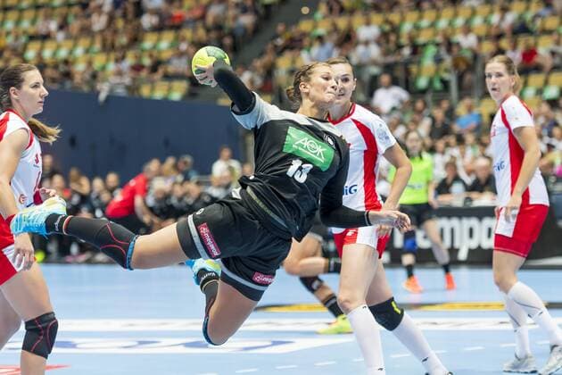 GER, Handball Laenderpiel Damen, Deutschland vs Polen 06.06.2018, Olympiahalle , Muenchen, GER, Handball Laenderpiel Damen, Deutschland vs Polen, im Bild Julia Behnke (Deutschland 13)