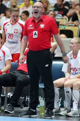 Bundestrainer Leszek Krowicki (POL) waehrend dem Laenderspiel der Handball Frauen zwischen Deutschland und Polen am 06.06.18 in der Olympiahalle Muenchen. Testspiel, Handball Frauen Deutschland - Polen Muenchen Copyright: xEIBNER MarcelxEngelbrechtx EP_MET