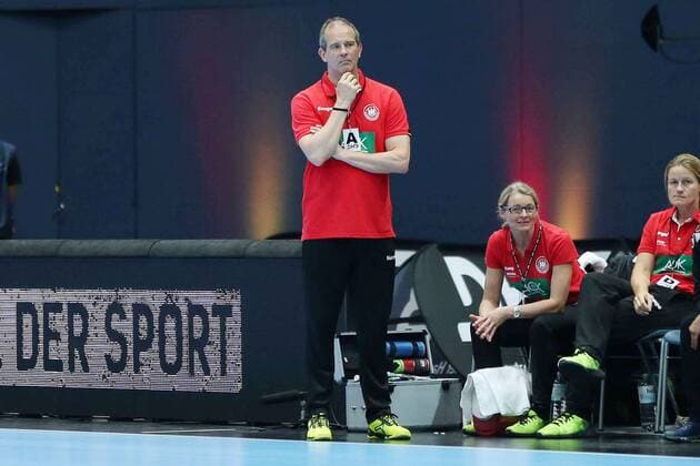 Bundestrainer Henk Groener (GER) waehrend dem Laenderspiel der Handball Frauen zwischen Deutschland und Polen am 06.06.18 in der Olympiahalle Muenchen. Testspiel, Handball Frauen Deutschland - Polen Muenchen Copyright: xEIBNER MarcelxEngelbrechtx EP_MET