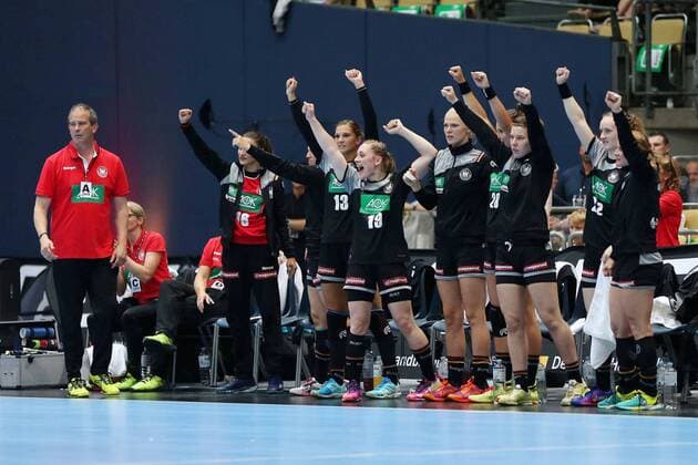 Spielerinnen waehrend dem Laenderspiel der Handball Frauen zwischen Deutschland und Polen am 06.06.18 in der Olympiahalle Muenchen. Testspiel, Handball Frauen Deutschland - Polen Muenchen Copyright: xEIBNER MarcelxEngelbrechtx EP_MET