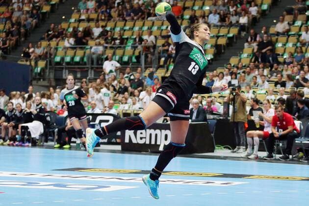 Julia Behnke (GER) waehrend dem Laenderspiel der Handball Frauen zwischen Deutschland und Polen am 06.06.18 in der Olympiahalle Muenchen. Testspiel, Handball Frauen Deutschland - Polen Muenchen Copyright: xEIBNER MarcelxEngelbrechtx EP_MET