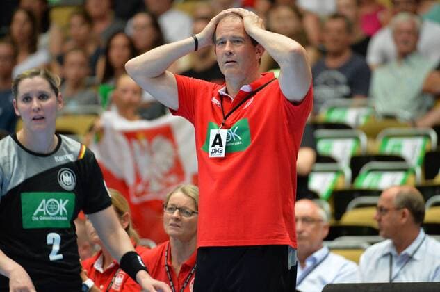 06.06.2018, xemx, Handball Damen Testspiel, Deutschland - Polen, emspor, Henk Groener (Deutschland) Muenchen
