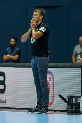 Muenchen, Deutschland, 06.06.2018, Handball Laenderspiel der Maenner, Deutschland - Norwegen, Bundestrainer Christian Prokop (GER) gestikuliert, gestik ( DeFodi507