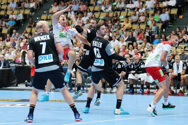 Espen Lie Hansen (NOR) waehrend dem Laenderspiel der Handball Maenner zwischen Deutschland und Norwegen am 06.06.18 in der Olympiahalle Muenchen. Testspiel, Handball Maenner Deutschland - Norwegen Muenchen Copyright: xEIBNER MarcelxEngelbrechtx EP_MET