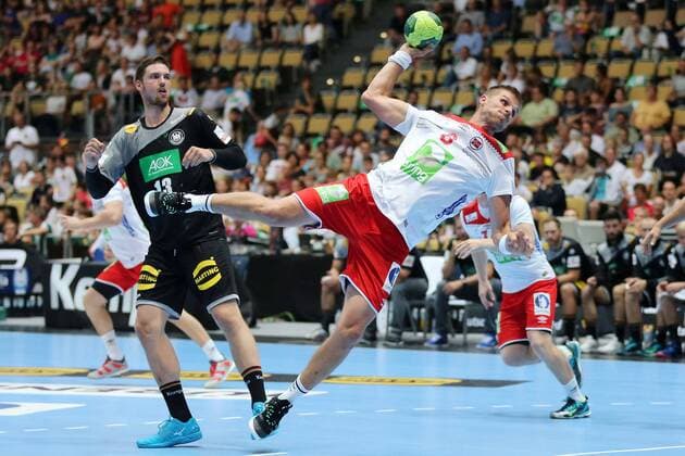 Bjarte Myrhol (NOR) waehrend dem Laenderspiel der Handball Maenner zwischen Deutschland und Norwegen am 06.06.18 in der Olympiahalle Muenchen. Testspiel, Handball Maenner Deutschland - Norwegen Muenchen Copyright: xEIBNER MarcelxEngelbrechtx EP_MET