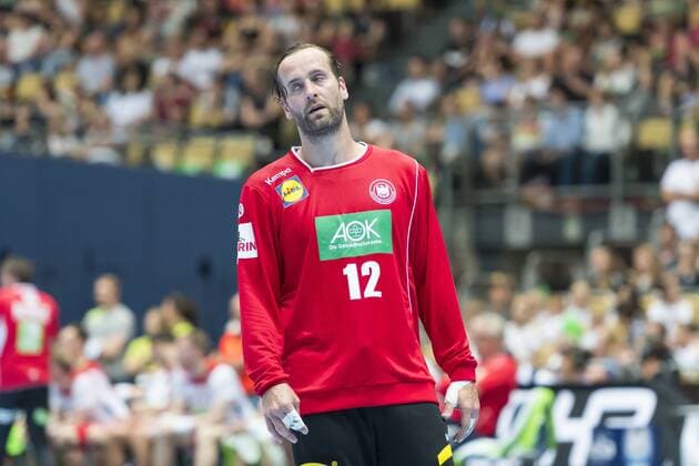 Bilder des Tages - SPORT GER, Handball Laenderpiel Herren, Deutschland vs Norwegen 06.06.2018, Olympiahalle , Muenchen, GER, Handball Laenderpiel Herren, Deutschland vs Norwegen, im Bild enttaeuscht Silvio Heinevetter (Deutschland 12)