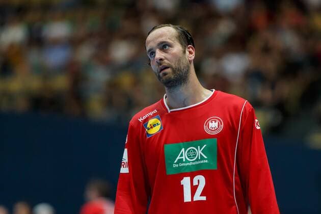 Muenchen, Deutschland, 06.06.2018, Handball Laenderspiel der Maenner, Deutschland - Norwegen, Torwart Silvio Heinevetter (GER) schaut ( DeFodi507