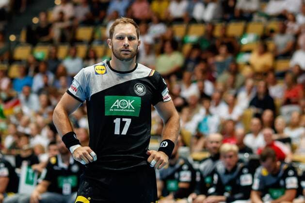 Muenchen, Deutschland, 06.06.2018, Handball Laenderspiel der Maenner, Deutschland - Norwegen, Steffen Weinhold (GER) schaut ( DeFodi507