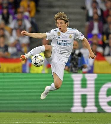 26.05.2018, Fussball UEFA Championsleague Finale 2018, Real Madrid - FC Liverpool, im Olympiastadion Kiew (Ukraine). Luka Modric (Real Madrid) am Ball.