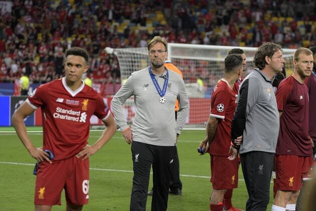 26.05.2018, Fussball UEFA Championsleague Finale 2018, Real Madrid - FC Liverpool, im Olympiastadion Kiew (Ukraine). Trainer Jürgen Klopp (FC Liverpool) nach dem Spiel enttäuscht.