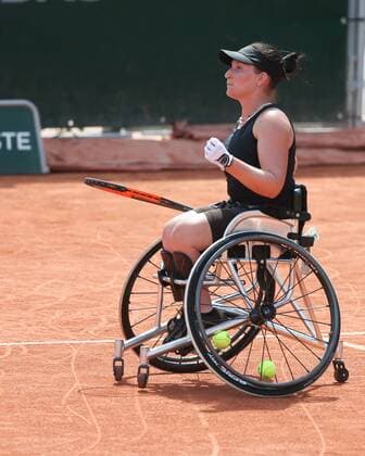 KATHARINA KRUEGER (GER) Rollstuhl Wettbewerb, Wheelchair Tennis - French Open 2018 - Grand Slam ATP Tennis Herren WTA Tennis Damen ITF - Roland Garros - Paris - - France - 7 June 2018. Copyright: xJuergenxHasenkopfx