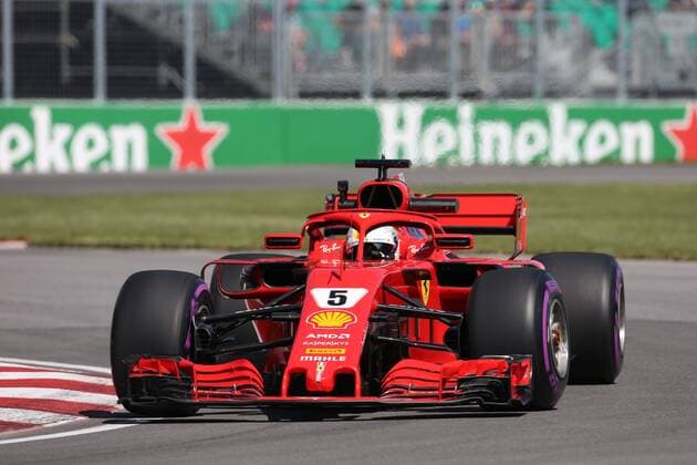 Photo4 LaPresse 08 06 2018 Montreal, Canada Grand Prix Formula One Canada 2018 In the pic: free Practice 1, Sebastian Vettel (GER) Scuderia Ferrari SF71H  Copyright: xPhoto4 LaPressex