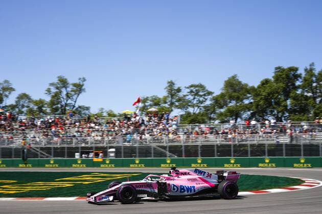 Motorsports: FIA Formula One World Championship WM Weltmeisterschaft 2018, Grand Prix of Canada Nicholas Latifi, Force India VJM11 Mercedes. Montreal Canada