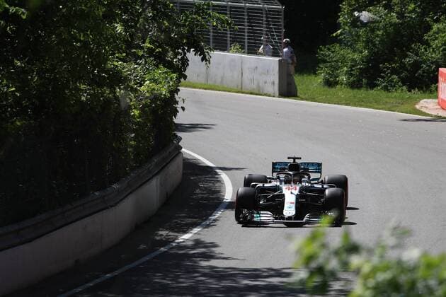 8th June 2018, Circuit Gilles-Villeneuve, Montreal, Canada; Canadian Formula One Grand Prix, Friday free practice; Mercedes AMG Petronas Motorsport; Lewis Hamilton  ActionPlus12034259 Octane
