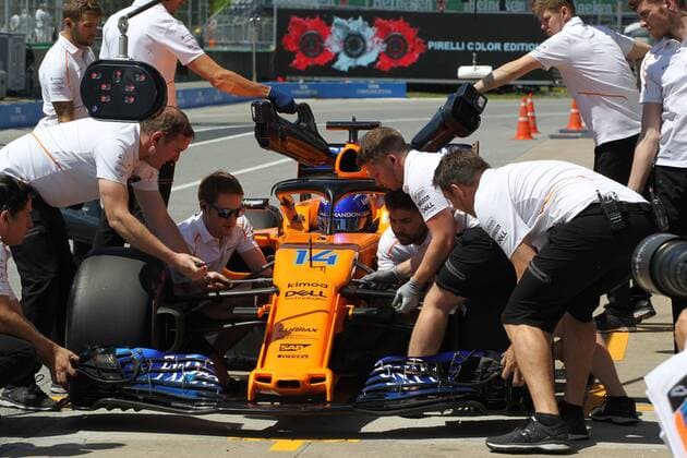 Photo4 LaPresse 08 06 2018 Montreal, Canada Grand Prix Formula One Canada 2018 In the pic: free practice 2, Fernando Alonso (ESP) McLaren Renault MCL33  Copyright: xPhoto4 LaPressex
