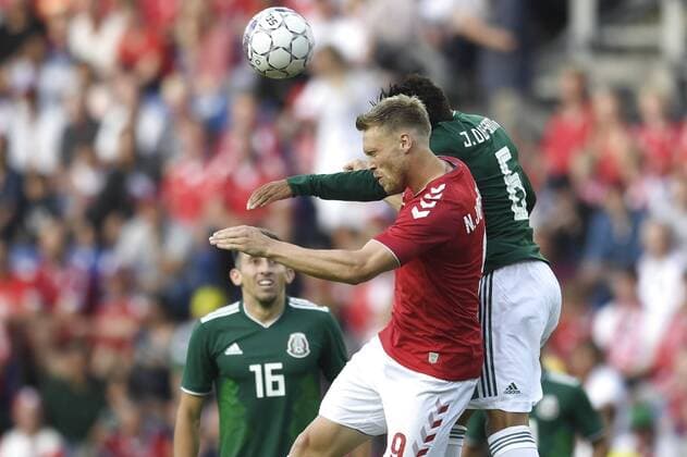 Fodbold landskamp Danmark-Mexico paa Broendby Stadion idag loerdag den 9. juni 2018. Foto: Lars Moeller Ritzau Scanpix , Denmark  Copyright: LarsxMoellerx COP102 spdk20180609-200748-L